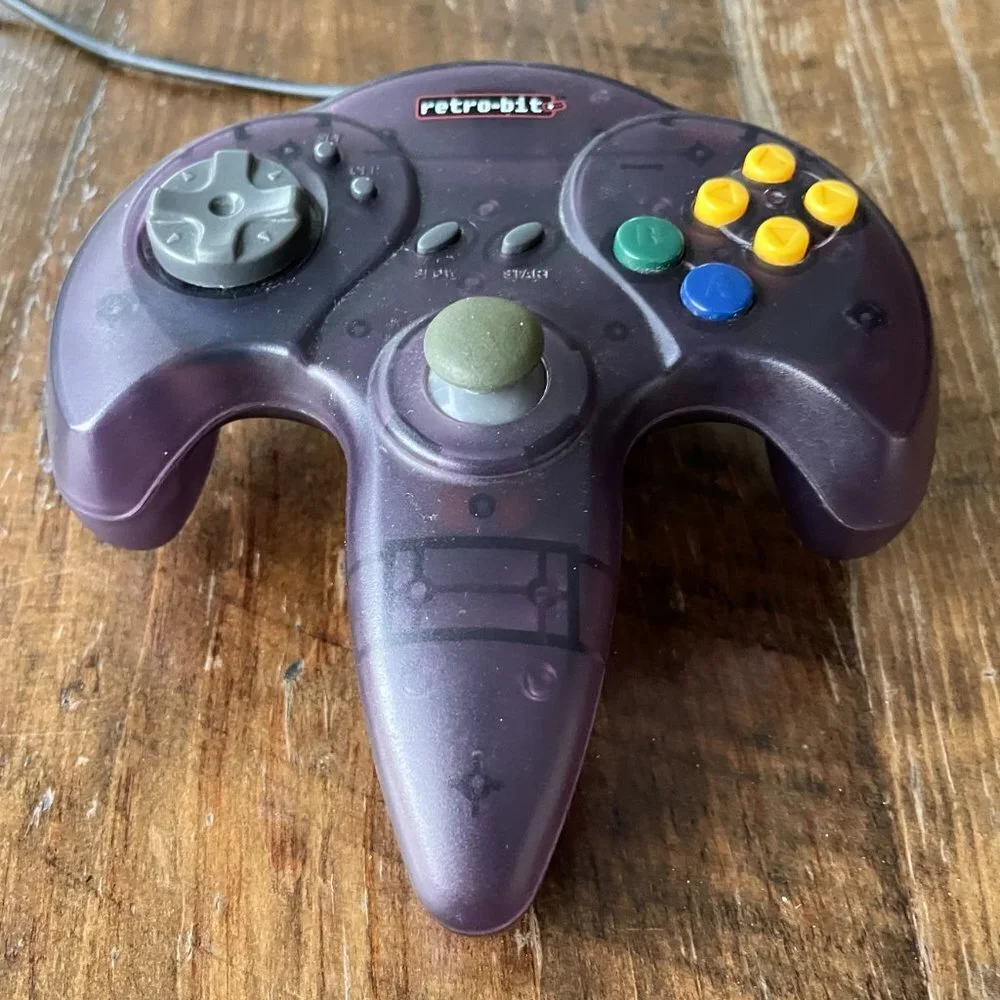 Retro-Bit N64® Controller - Transparent Purple